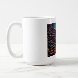 Taza De Café Oro Y Fecn Azul