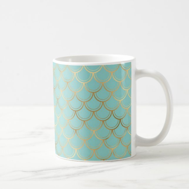 Taza De Café Oro y verde MUG (Derecha)