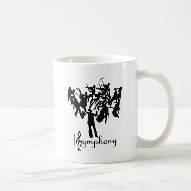 Taza De Café orquesta SYMPHONY de diseño estilizado (Derecha)