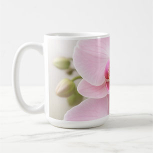 Taza De Café Orquídea Phalaenopsis Rosa Suave