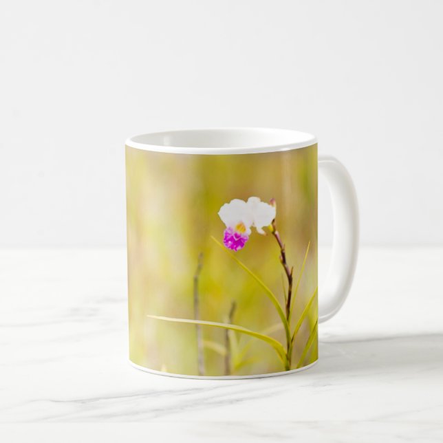 Taza De Café Orquídea Salvaje Tropical Hawaii - Parque Nat'l Vo (Anverso derecho)
