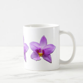 Taza De Café Orquídea Silvestre Flor Tropical Púrpura
