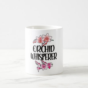 Taza De Café Orquídea Whisperer Orquídea Cultivo Orquídea Lover