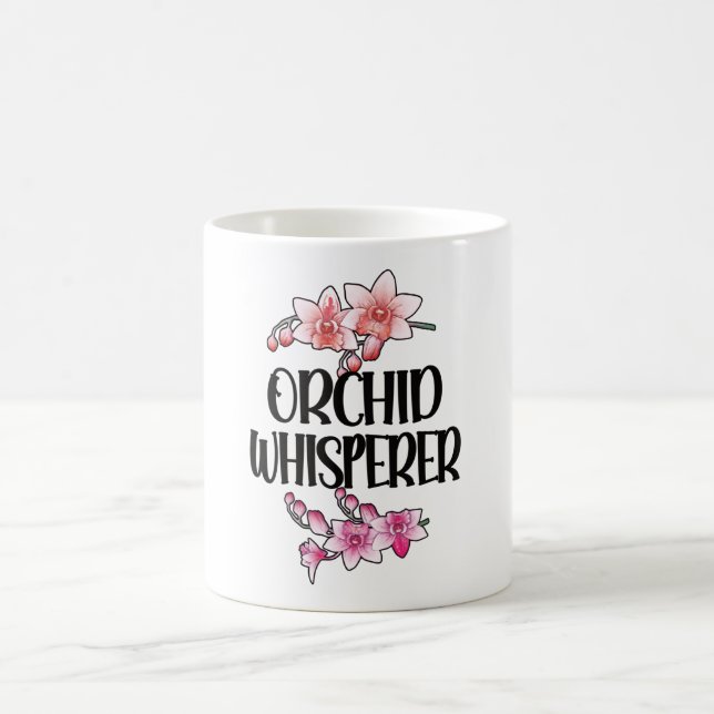 Taza De Café Orquídea Whisperer Orquídea Cultivo Orquídea Lover (Centro)
