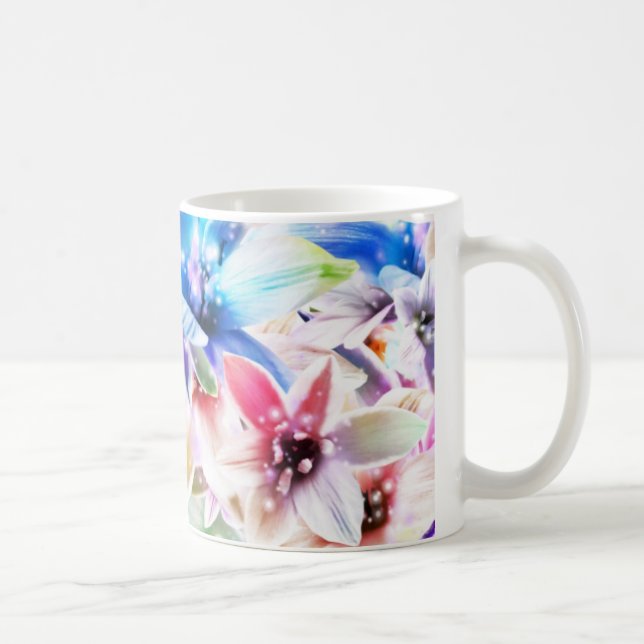 Taza De Café Orquídeas 1 Mugs (Derecha)