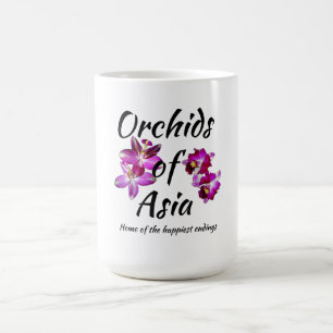 Taza De Café Orquídeas de Asia