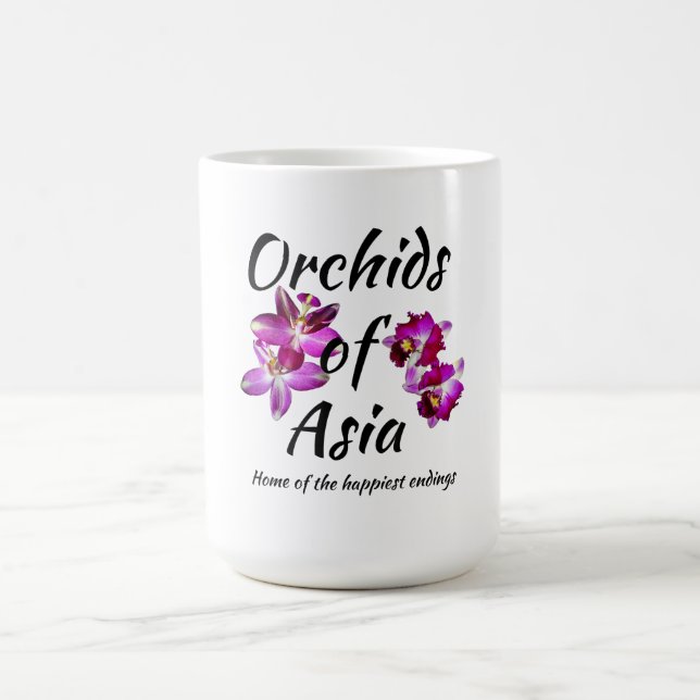 Taza De Café Orquídeas de Asia (Centro)