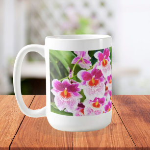 Taza De Café Orquídeas Fuchsia Tropicales