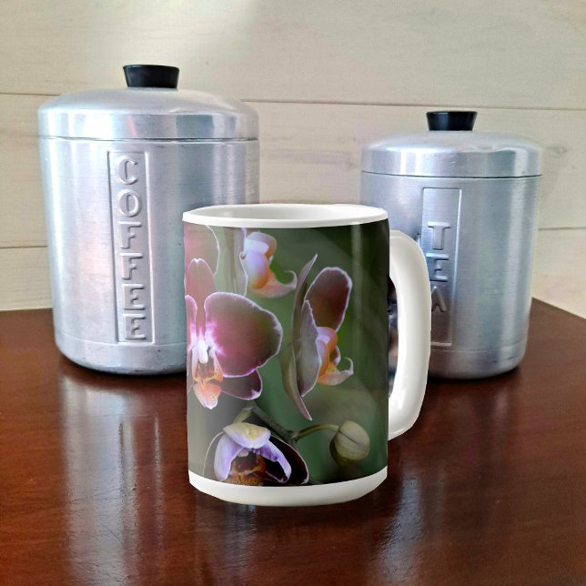 Taza De Café Orquídeas Púrpura Exótica Orquídea Botánica (Subido por el creador)