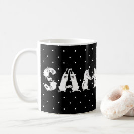 Taza De Café Ortografía de Samoyed en Perros Samoyed Letters Fu