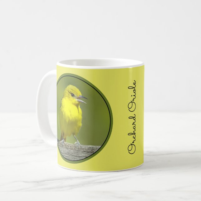 Taza De Café Ortolano Oriol - Fotografía Original (Anverso izquierdo)