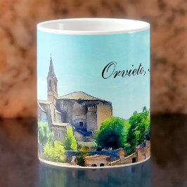 Taza De Café Orvieto Italia Hillside con Orvieto Textos