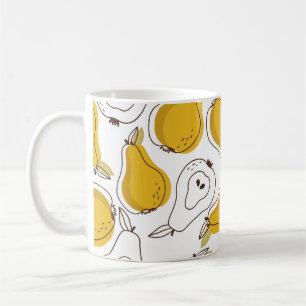 Taza De Café Osa el fondo. Fondo superpuesto dibujado a mano.
