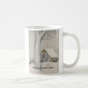 Taza De Café Oscilación en invierno - Maine del neumático