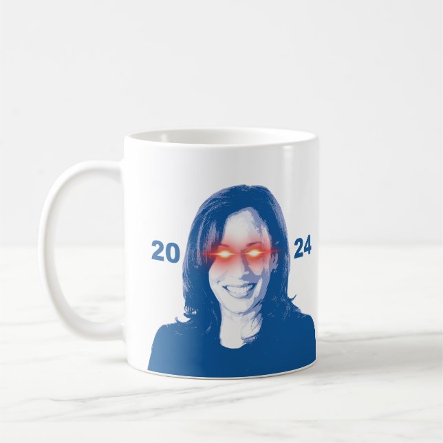 Taza De Café Oscuro Kamala Harris 2024 (Izquierda)