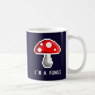 Taza De Café Oscuro, soy un hongo pixel hongo