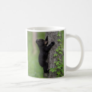 Taza De Café Osezno de oso trepando a un árbol