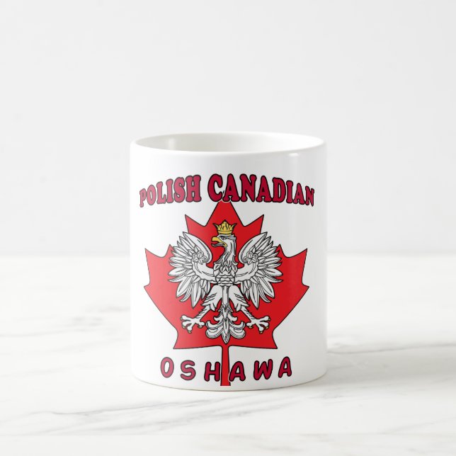 Taza De Café Oshawa Polaco Canadian Leaf (Centro)