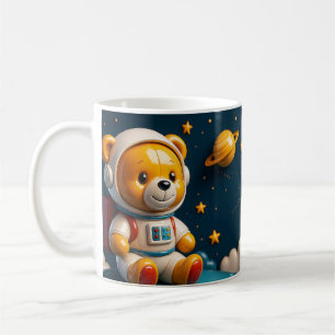 Taza De Café Osito astronauta brillante