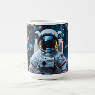 Taza De Café Osito astronauta de porcelana