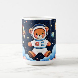 Taza De Café Osito Astronauta Flotante