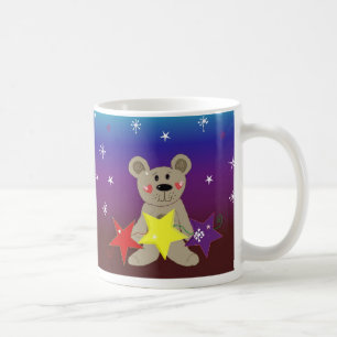 Taza De Café Osito con Estrellas