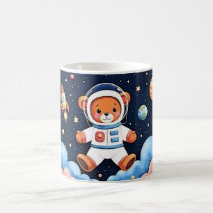 Taza De Café Osito Espacial Soñador