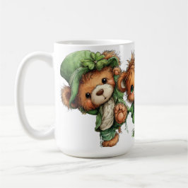 TAZA DE CAFÉ OSITOS DE PELUCHE IRLANDESES ADORABLES Y BONITOS