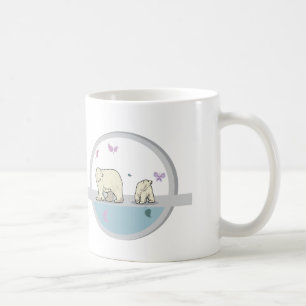 Taza De Café Ositos polares - padres e hijos
