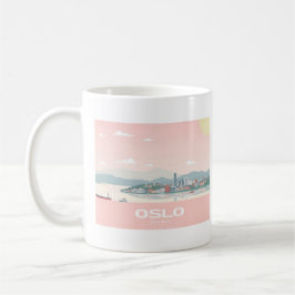 Taza De Café Oslo Noruega Fjord Pastel Travel