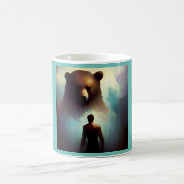 Taza De Café Oso animal espiritual 1 (Centro)