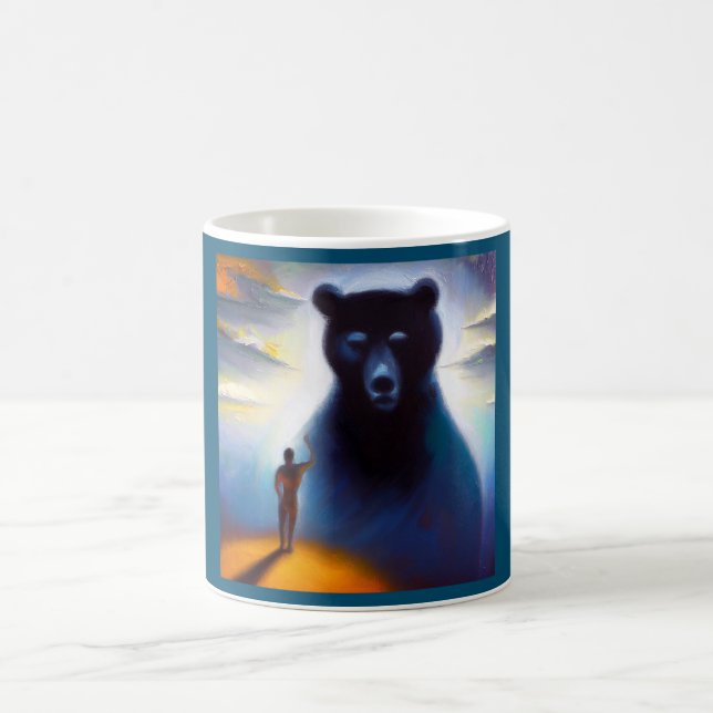Taza De Café Oso animal espiritual 2 (Centro)