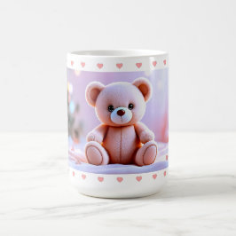 Taza De Café Oso Cariñoso Corazón