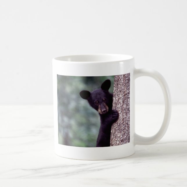 Taza De Café Oso Cub negro (Derecha)