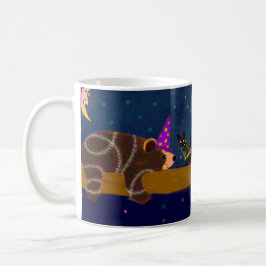 Taza De Café Oso de Halloween y gato negro