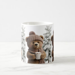 Taza De Café Oso de invierno Hygge - Amante del cacao dulce