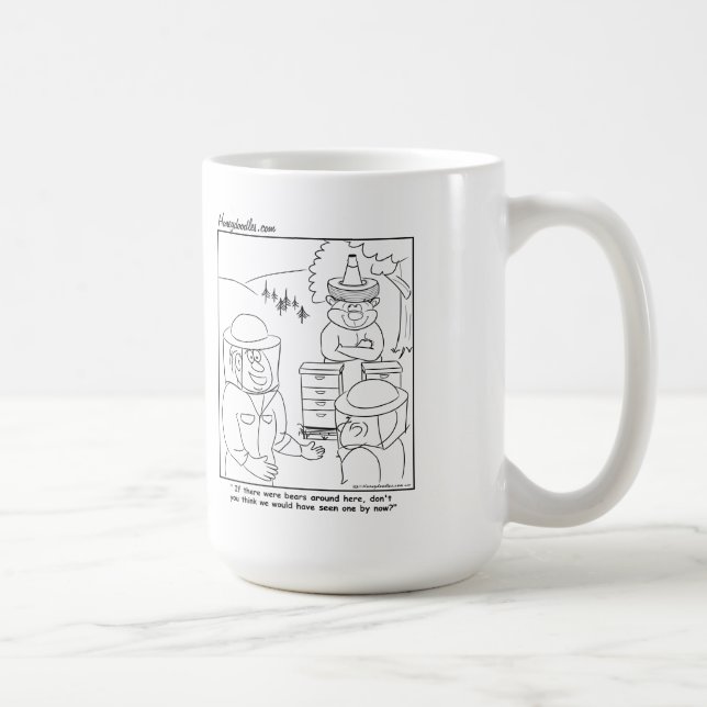 Taza De Café Oso de miel encubierto - Mug (Derecha)