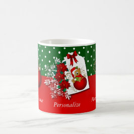 Taza De Café Oso de Navidades de Ornamentos de vacaciones