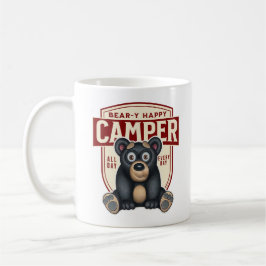 Taza De Café Oso de oso feliz de caravana