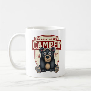 Taza De Café Oso de oso feliz de caravana