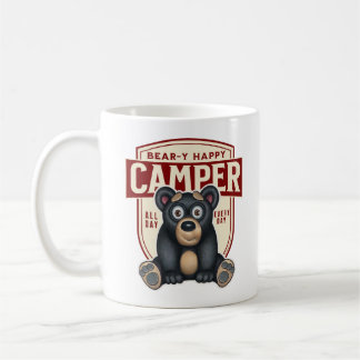 Taza De Café Oso de oso feliz de caravana