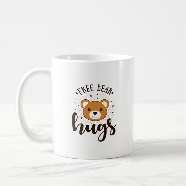 Taza De Café Oso De Peluche Abrazos Gratis (Izquierda)