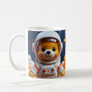 Taza De Café Oso de peluche astronauta Kawaii
