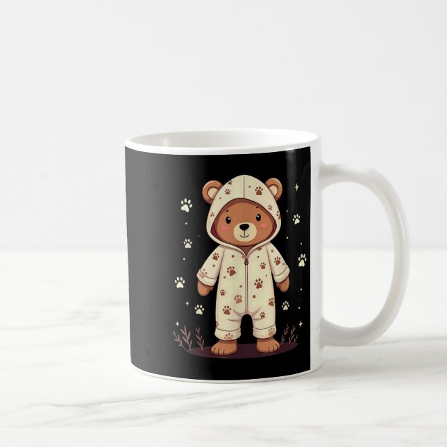 Taza De Café Oso de peluche con pijama  (Derecha)
