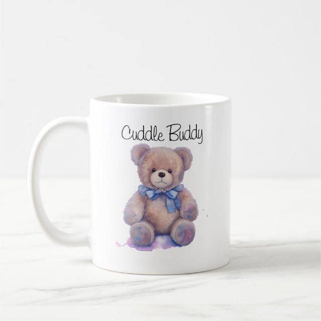 Taza De Café Oso de peluche "Cuddle Buddy" Café Mug (Izquierda)
