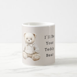 Taza De Café Oso de peluche de crema dulce en suéter