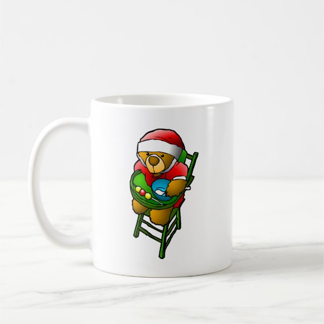 Taza De Café Oso de peluche de Navidad (Izquierda)