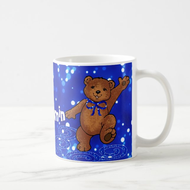 Taza De Café Oso de peluche del baile (Derecha)