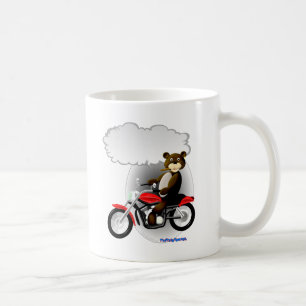Taza De Café Oso de peluche del motorista que habla
