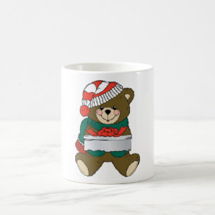 TAZA DE CAFÉ OSO DE TEDDÍA "MERRY CHRISTMAS"